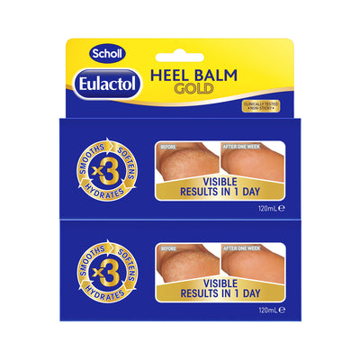 Scholl Eulactol Heel Balm Gold Twin Pack (2 x 120ml)