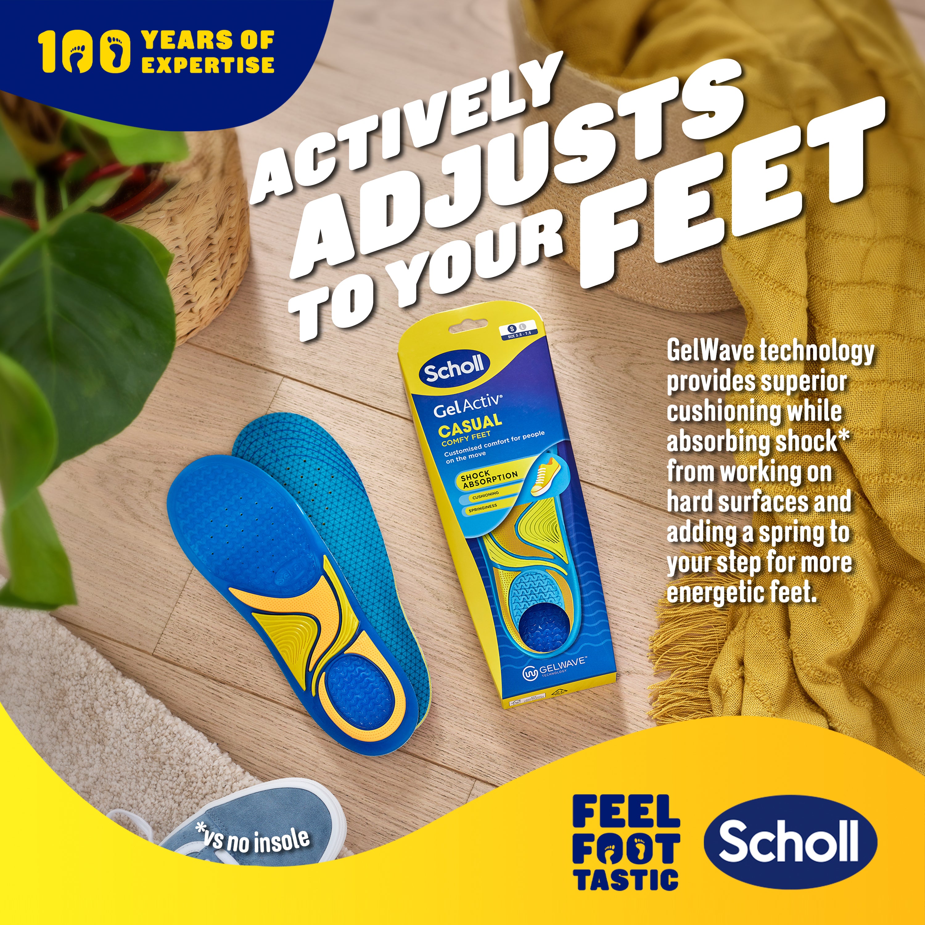 Scholl GelActiv Casual Insoles Small Scholl Australia