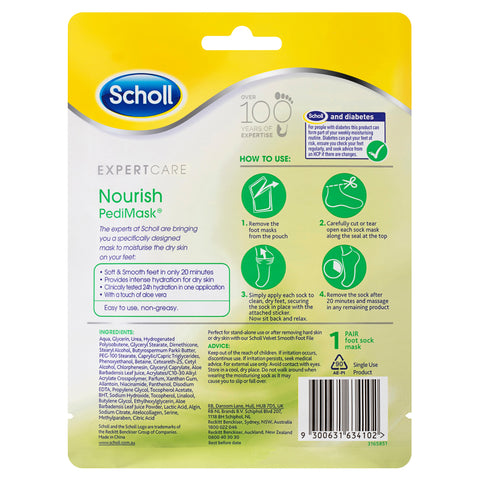 Scholl ExpertCare PediMask™ Aloe Vera | Scholl Australia