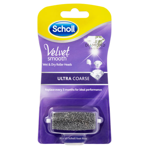 Scholl Velvet Smooth Wet & Dry Roller Heads Ultra Coarse